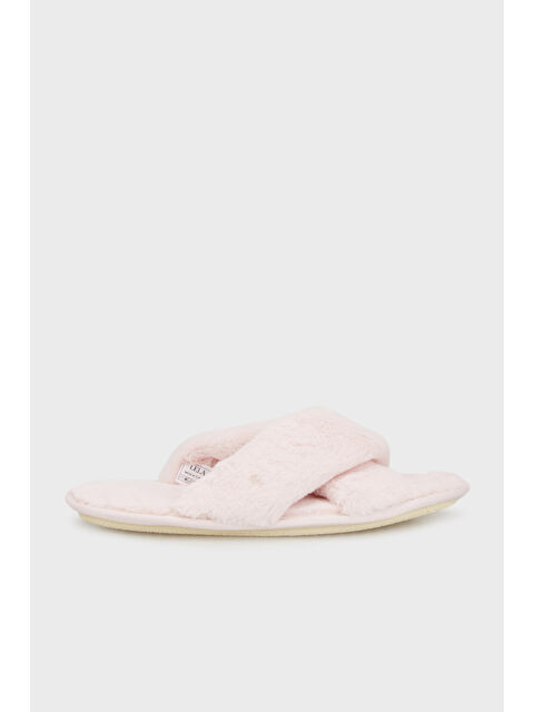 Lela Yumuşak Dokulu Çapraz Pelüş Kadın Terlik 6722001 - S000260444-23490