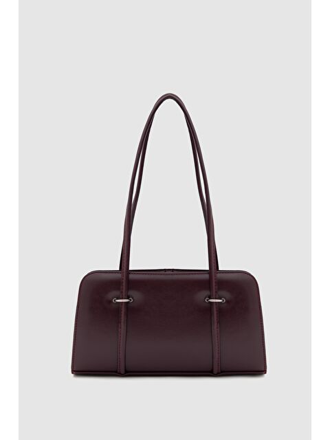 Shulebags Hansal Metal Detaylı Baget Çanta Mürdüm