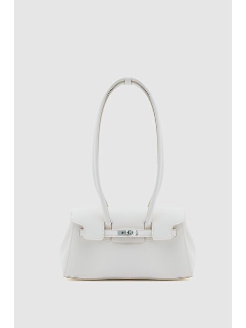 Shulebags Giselle Kilitli Baget Çanta Krem