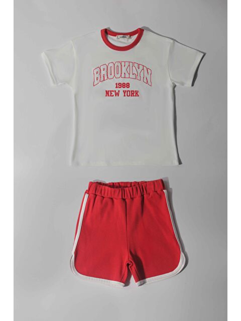 Luess Erkek Çocuk %100 Pamuklu Baskılı Oversize Alt Üst Takım - S000215809-20045