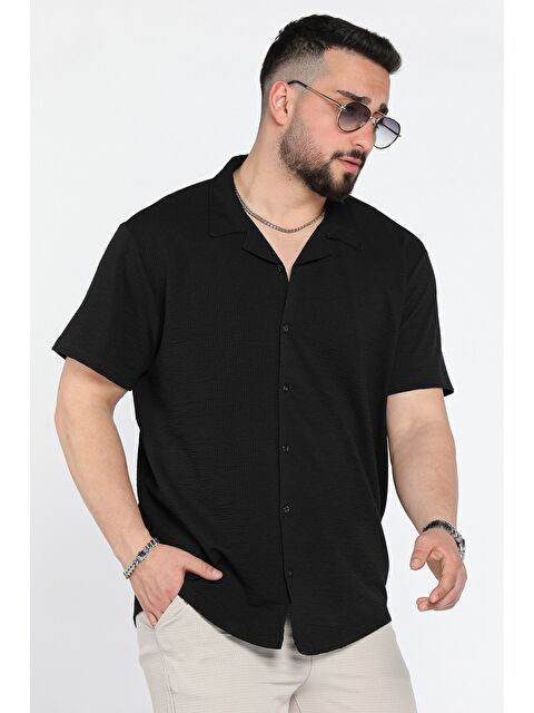 Mishar İtalia Kendinden Desenli Erkek Kısa Kol Gömlek - S000372926-19351