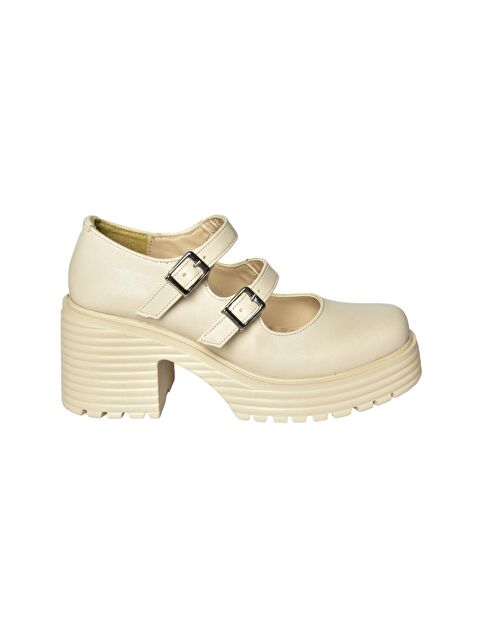 Fox Shoes R9960550 Bej Kadın Topuklu Ayakkabı - S000124416-19928