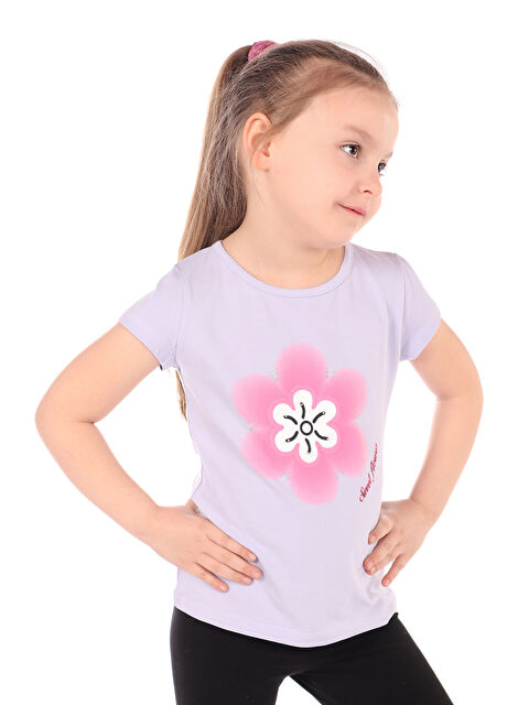 Toontoykids Kız Çocuk Baskılı Tişört