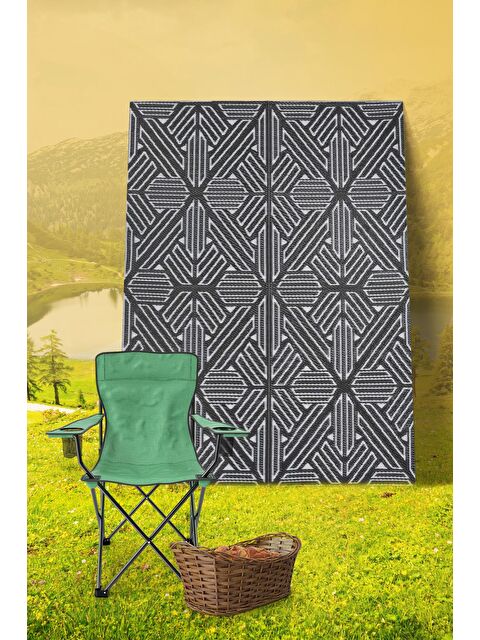 Konfor Halı Savana 8814 Plaj Kamp Piknik Bahçe Halısı Balkon Teras Hasır Mat Savan Halı-180x270 - S000207755-19351