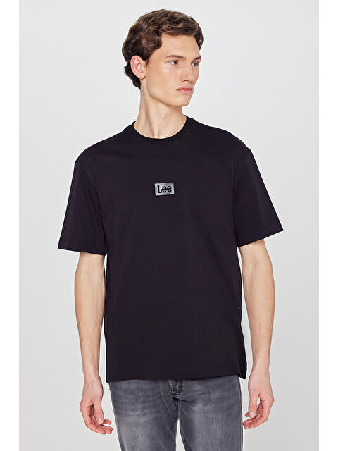Lee %100 Pamuk Nefes Alabilir Kumaş Loose Fit Rahat Kesim Logo Detaylı Tişört - S000531947-19351