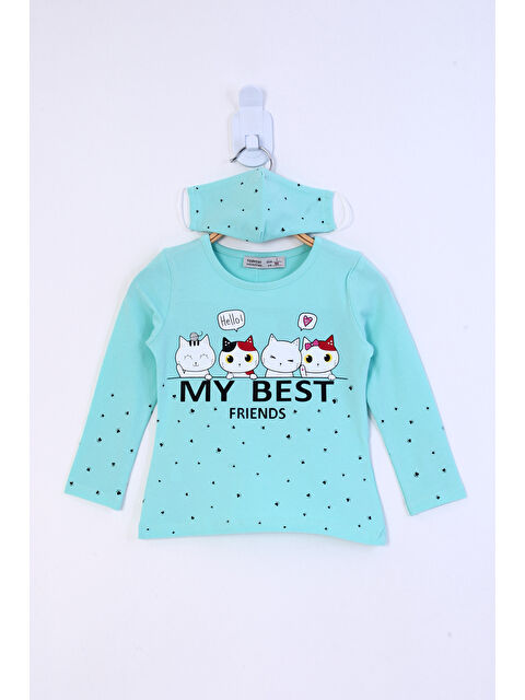 Toontoykids Kız Çocuk My Best Friends Baskılı Tişört