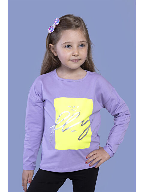 Toontoykids Kız Çocuk Baskılı Tişört