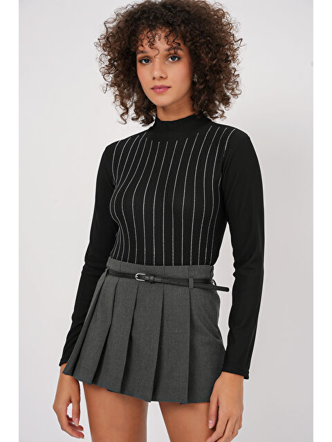 Bigdart 922 Taşlı Body - Siyah - S000298978-19351