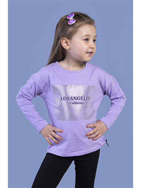 Toontoykids Kız Çocuk Baskılı Tişört