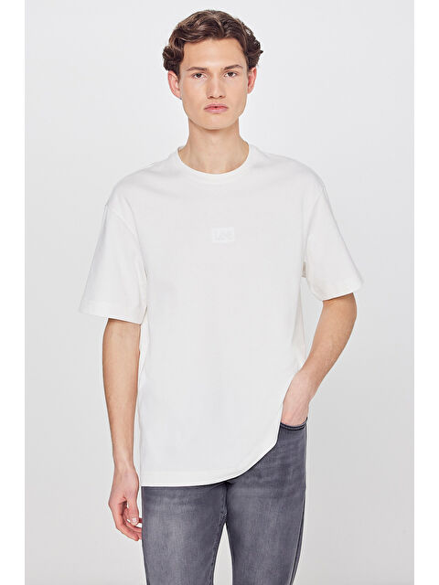 Lee %100 Pamuk Nefes Alan Kumaş Loose Fit Rahat Kesim Logo Detaylı Tişört - S000531947-20063