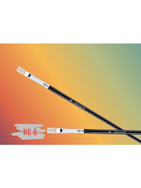 Brons 258 Yağlı Boya Fırçası NO:6  (BR-513) - S000265862-27074