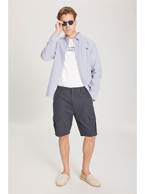 Wrangler Regular Fit Normal Kesim %100 Pamuk Normal Bel Antrasit Şort - S000530606-29666