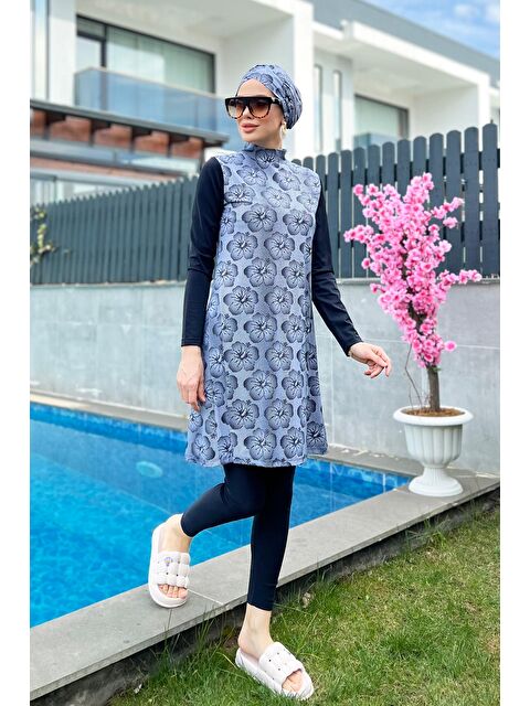 Remsa Mayo Tasarım Tam Kapalı Tesettür Mayo  900-402 - S000121392-19351