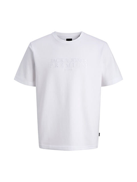Jack & Jones Premium Jprblaethan Pamuklu Regular Fit Logolu T Shirt 12292403