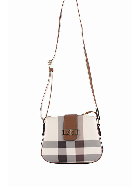 Silver Polo Kadın Çapraz Çanta 955-36416 ÇAPRAZ BAYAN ÇANTASI MK48 KREM-MAT TABA - S000507448-14955