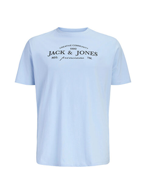 Jack & Jones Plus Jprblakevin Pamuklu Standart Fit Logolu T Shirt 12298340 - S000531971-17234