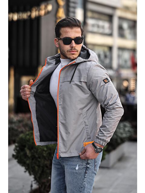 Stilkombin Stil Kombin Renkli Fermuarlı Erkek Yağmurluk Mevsimlik PLDP 2920 - S000114733-20600