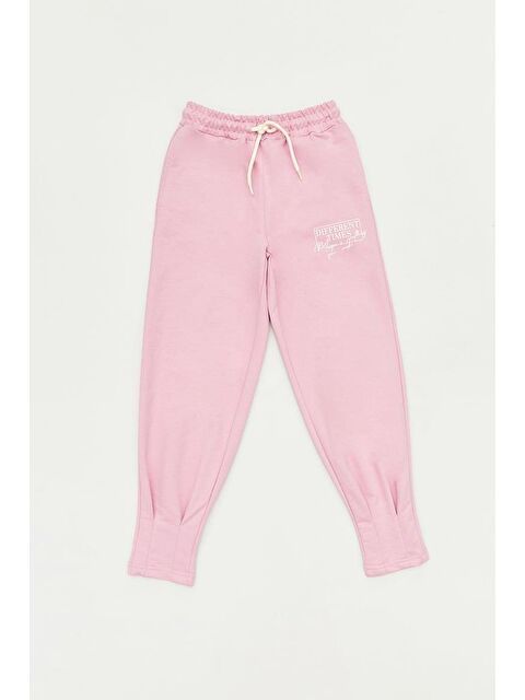 Fullamoda Baskılı Beli Bağcıklı Kız Çocuk Eşofman Altı - S000133953-23490