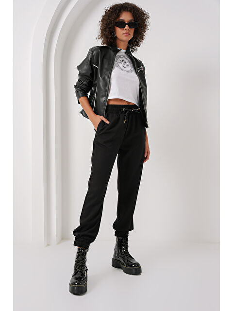 Bigdart 6674 Paçası Lastikli Eşofman Altı - Siyah - S000290848-19351