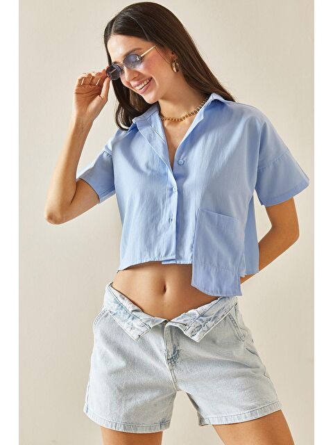 Xhan Bebe Mavisi Tek Cepli Gömlek 5YXK2-48581-55 - S000207180-3642