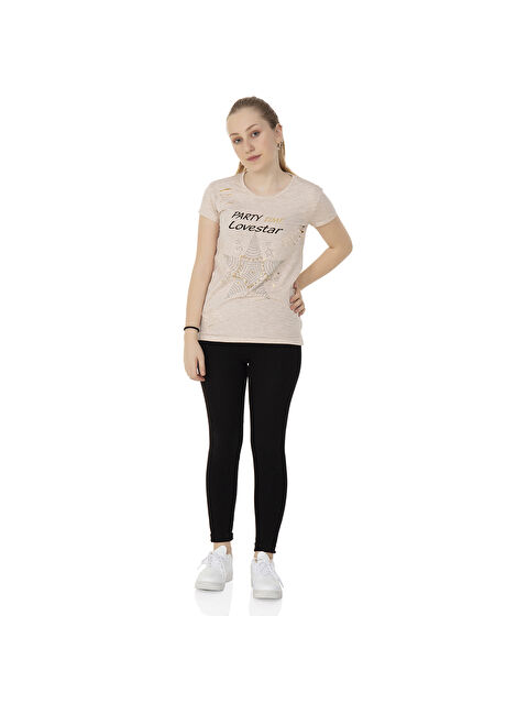 Toontoykids Kız Çocuk Tişört Yıldız Taşlı - S000256637-1358