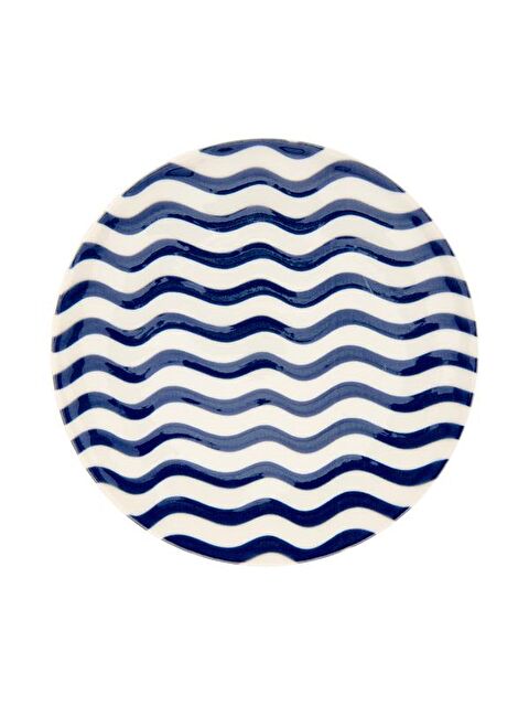 Tulu Porselen Panarea Pasta Tabağı - Mavi - 19 cm - S000371394-17234