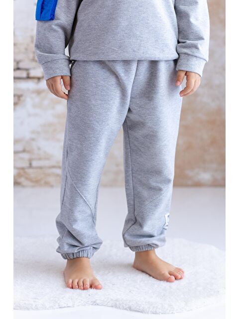 ZEYLAND Erkek Çocuk Etiketli Eşofman Altı - Grimelanj - S000316492-74