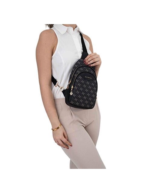Silver Polo Kadın Çapraz Göğüs Çantası 959-45758 SILVER POLO FREEBAG M178 FÜME-MAT SİYAH - S000507477-20600