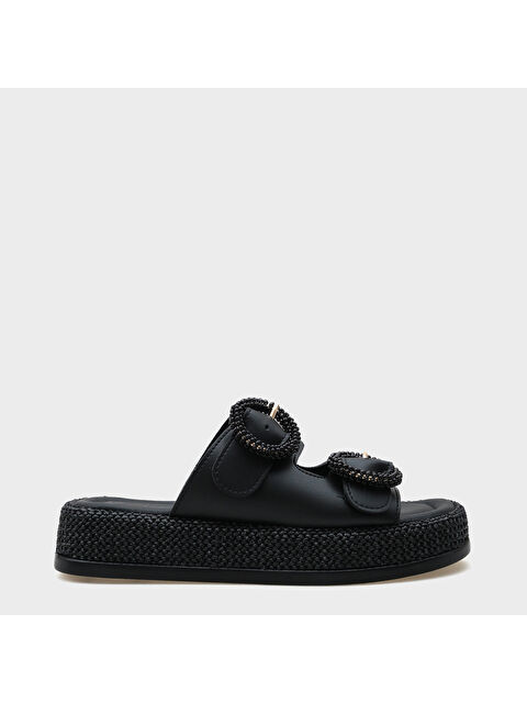 Capone Outfitters Marla Çift Tokalı Dolgu Topuklu Konfor Kadın Terlik - S000513402-19351