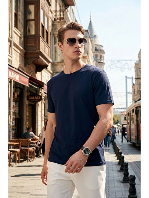 Buratti Pamuklu Regular Fit Bisiklet Yaka T Shirt 5904074 - S000531978-23093