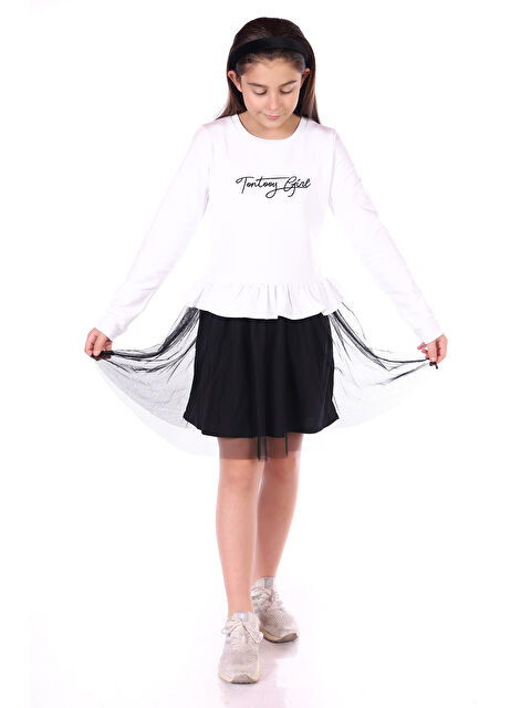 Toontoykids Kız Çocuk Girl Nakışlı Tüllü Elbise - S000268128-20063