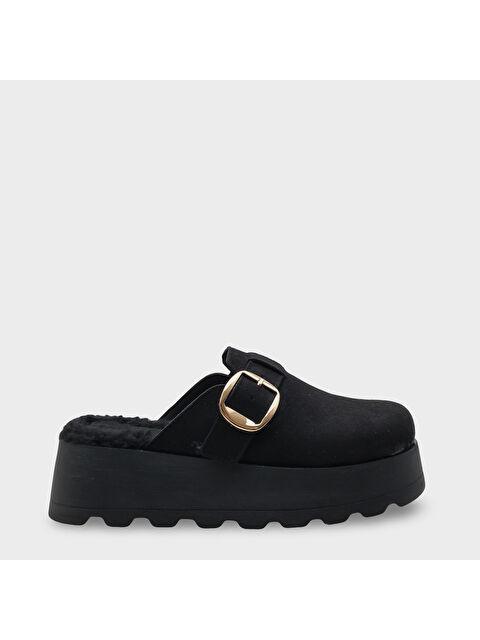 Capone Outfitters Leticia Kürklü Süet Görünümlü Kadın Sabo - S000514304-19351