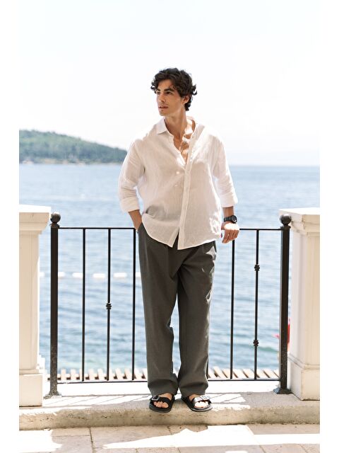 Mai Collection Geaohrid Füme Erkek Pantolon - S000518400-33408