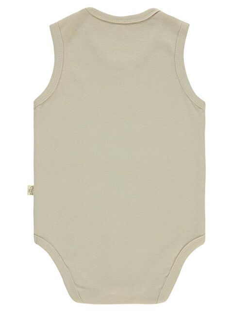 Civil Baby Organik 5 li Sıfır Kol 1-3 yaş Çıtçıtlı Badi - Bej 3-4 Yaş - S000466601-19927