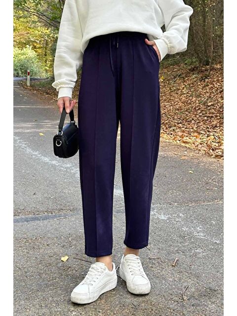 Lamelif Şalvar Balon Modelli Eşofman Altı Lacivert - S000518376-21164