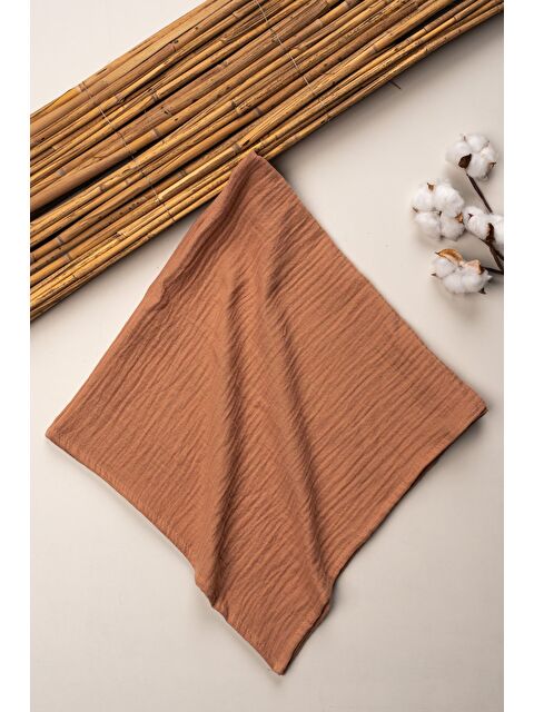 Mai Perla 4 Kat Müslin Organik Pamuk 90x90 Naturel Bebek Çocuk Battaniye - S000378684-19413