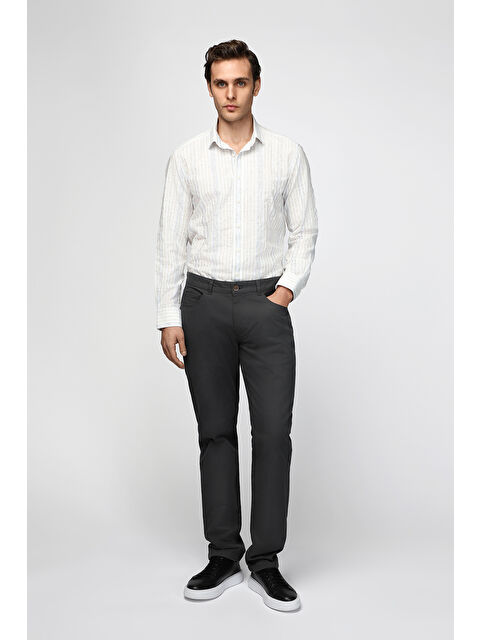 Kiğılı Regular Fit Elastanlı Kanvas / Chino Pantolon