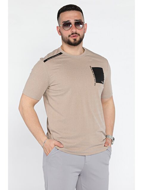 Mishar İtalia Bisiklet Yaka Baskılı Erkek Tişört - S000372968-19933