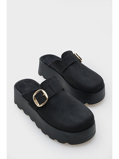 Capone Outfitters Minette Kürklü Süet Görünümlü Kadın Sabo - S000514281-19351