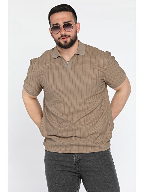 Mishar İtalia Polo Yaka Jakarlı Erkek Tişört - S000372977-19933