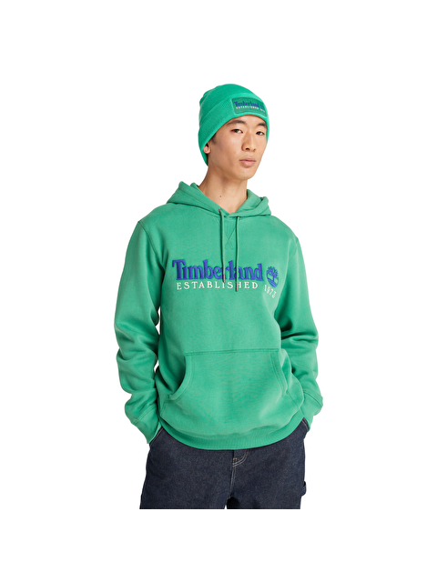 Timberland LS 50th Anniversary Est. 1973  Yeşil Kapüşonlu Erkek Hoodie - S000167194-18194