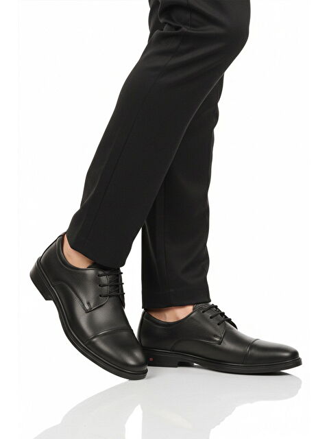 Ayakmod Siyah Hakiki Deri Jel Taban Anatomik Erkek Casual Ayakkabı 425 M - S000509387-19351