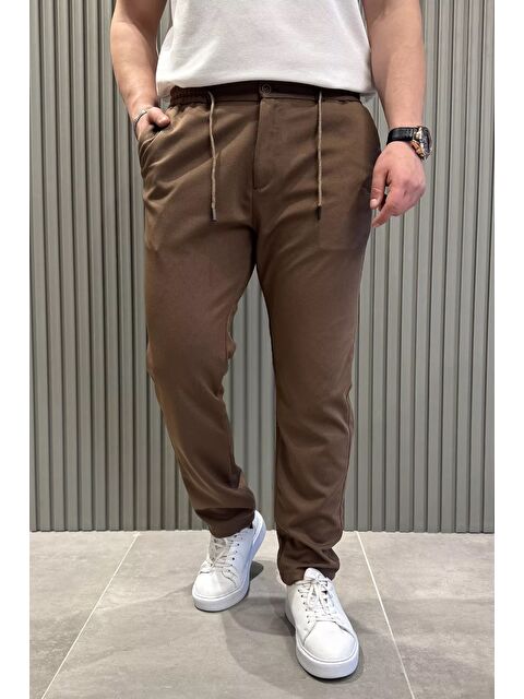 Mishar İtalia Bel Bağcıklı Düz Paça Erkek Jogger Pantolon - S000372967-19413