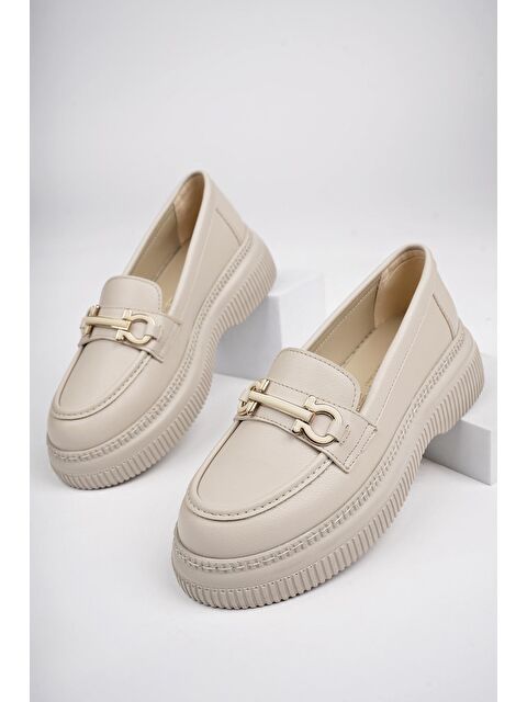Muggo PEGULA Kadın Loafer Kalın Taban Günlük  Rahat Ayakkabı - S000275032-26407