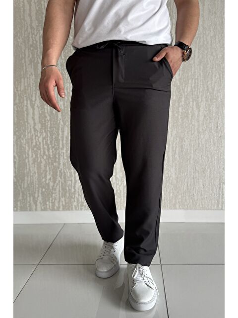 Mishar İtalia Duble Paça Bel Bağlamalı Kumaş Erkek Pantolon - S000372978-29666