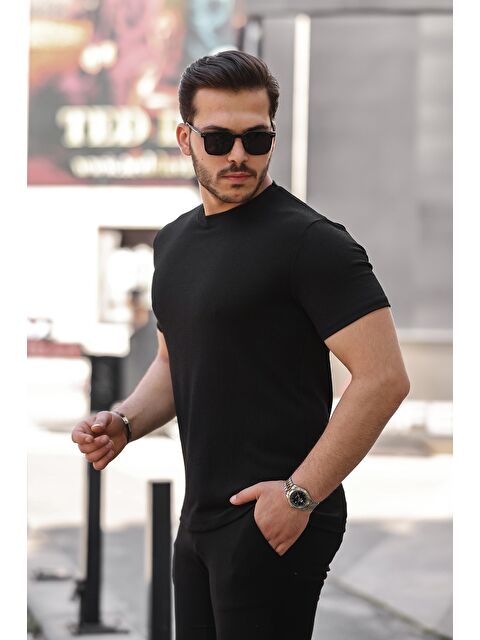 Comstar Erkek Bisiklet Yaka Örme Tişört - S000196015-19351