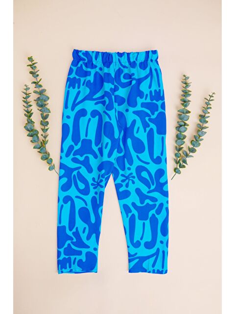 Fullamoda Desenli Beli Lastikli Kız Çocuk Pantolon - S000527814-23710