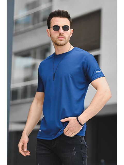 Oksit Polyester Slim Fit Performans Antrenman Sporcu Erkek Tişört - S000124717-23093