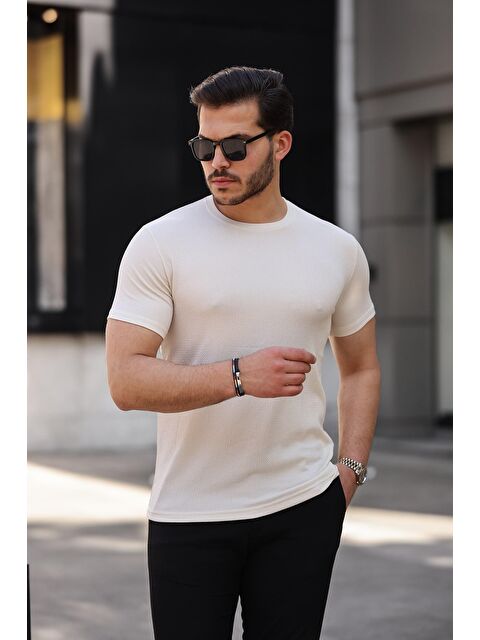 Comstar Erkek Bisiklet Yaka Örme Tişört - S000196015-19966