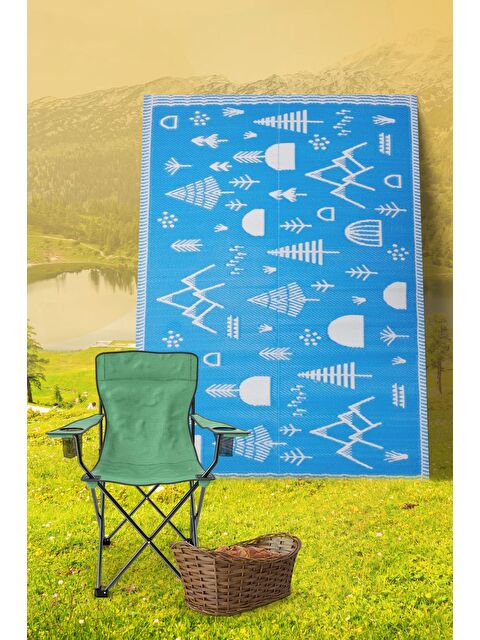 Konfor Halı Savana 8808 Plaj Kamp Piknik Bahçe Halısı Balkon Teras Hasır Mat Savan Halı-120x180 - S000207764-17234